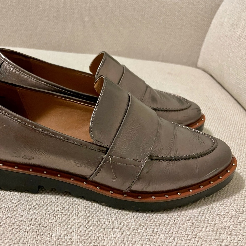 Halogen Emily Studded Flat Size 6.5 in Pewter